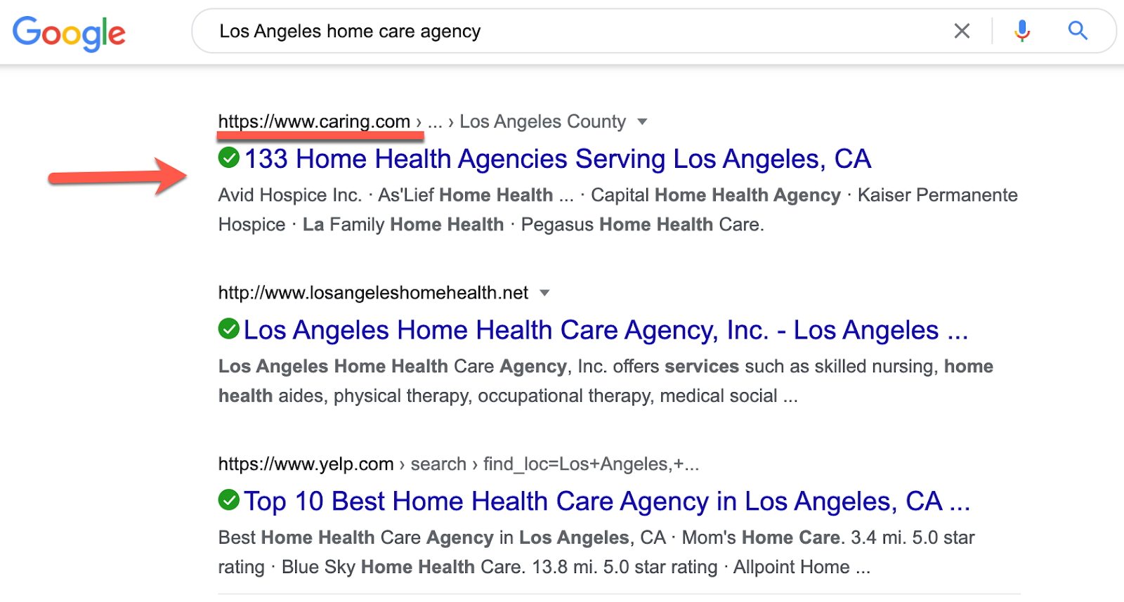 Los Angeles home care agency